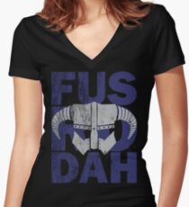 fus ro dah Women's Fitted V-Neck T-Shirt