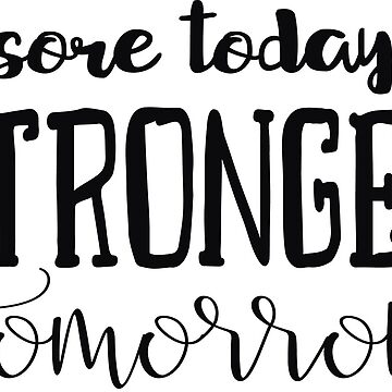 Artwork thumbnail, Sore Today Stronger Tomorrow by TJR-Production
