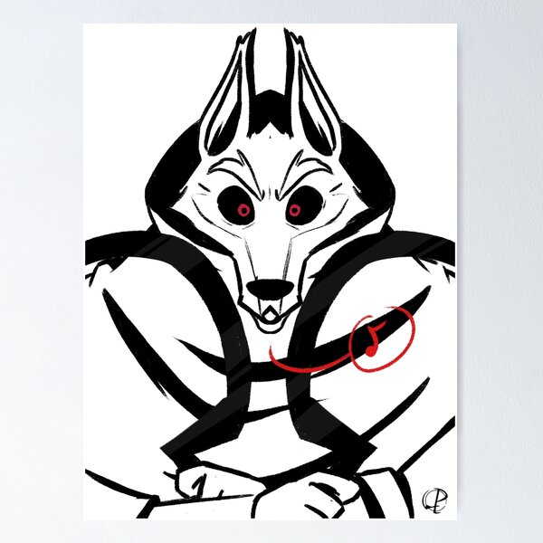 Item preview, death wolf designed and sold by LP Drawing.