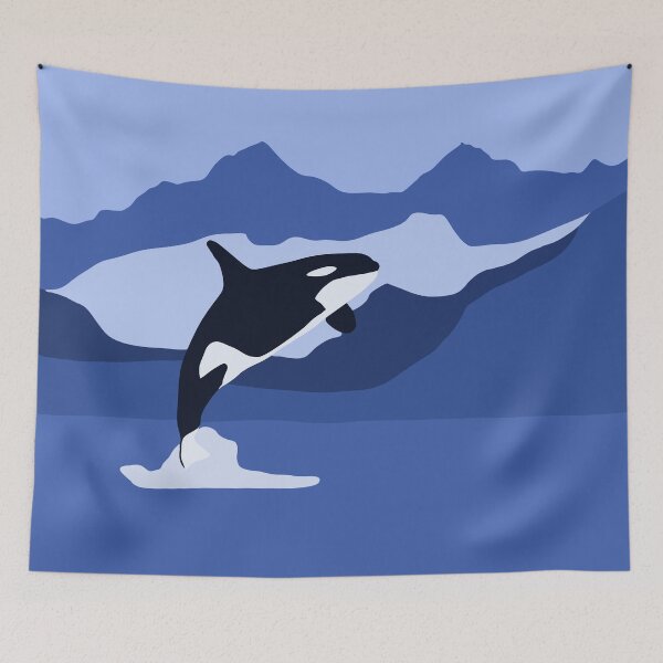 Item preview, Orca Near The Mountains designed and sold by ana-celeste.