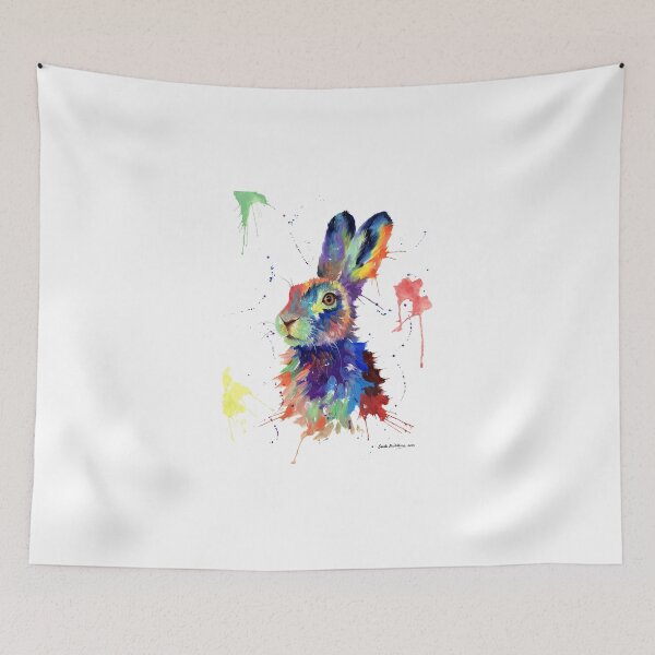 Item preview, Multi colour Hare designed and sold by sarahstribb.