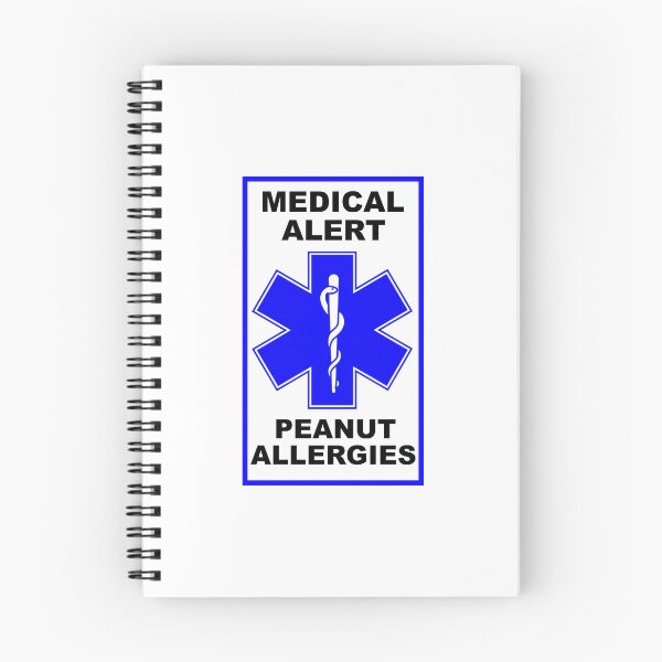Item preview, Medical Alert Peanut Allergies Allergy Alert Awareness Blue designed and sold by Frugal-Fox.