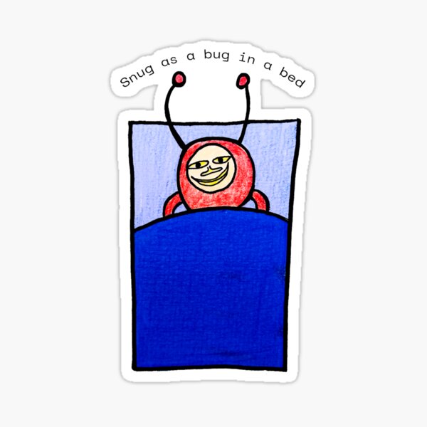 snug as a bug in a rug - Bedtime - Sticker