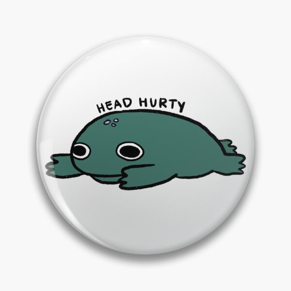 Item preview, Head Hurty | Forest Green Frog designed and sold by iristocat.