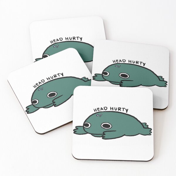 Item preview, Head Hurty | Forest Green Frog designed and sold by iristocat.