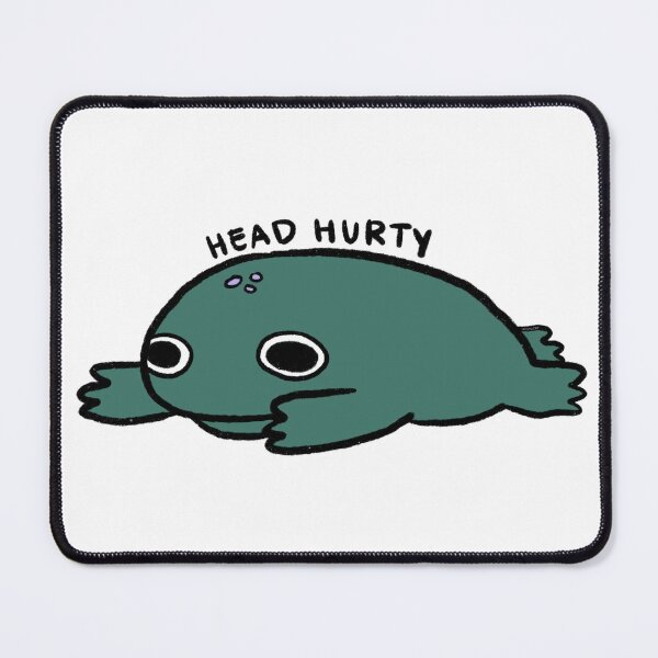 Item preview, Head Hurty | Forest Green Frog designed and sold by iristocat.