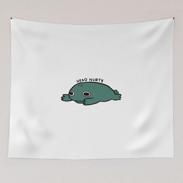 Item preview, Head Hurty | Forest Green Frog designed and sold by iristocat.