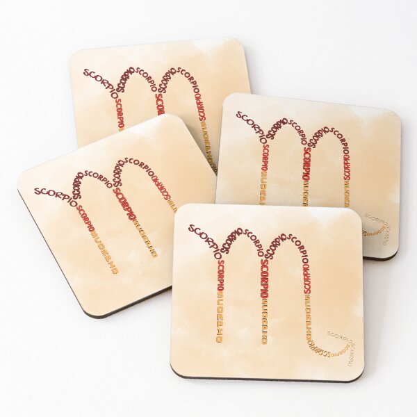 Item preview, Scorpio The Sign Typography designed and sold by NikitaSkyDesign.