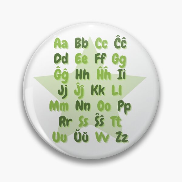 Item preview, Esperanto Alphabet (Esperanta Alfabeto) designed and sold by Esperanta Arto.