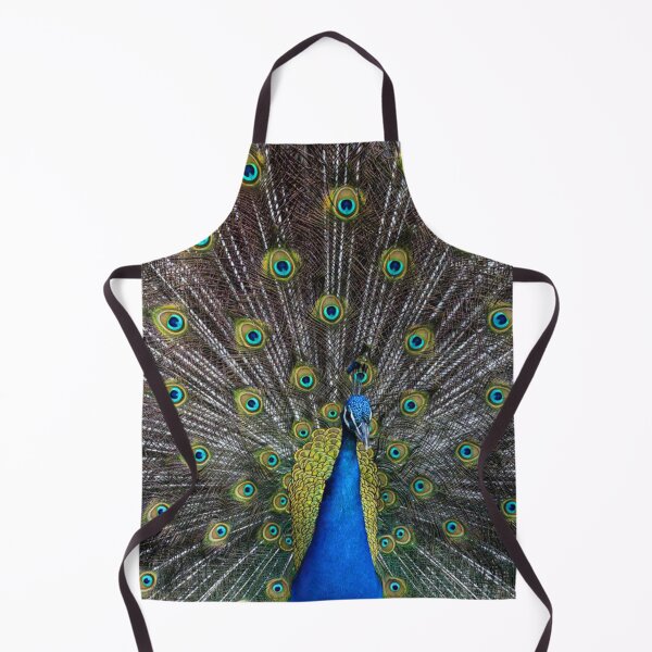 Item preview, Peacock bird with tail feathers on full display. designed and sold by claireseyeview.