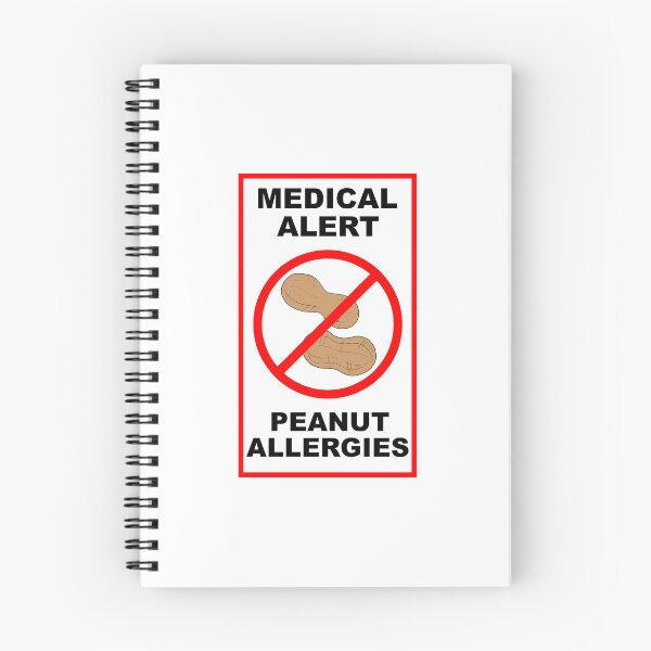 Item preview, No Peanuts Medical Alert Peanut Allergies Allergy Alert Awareness Red designed and sold by Frugal-Fox.
