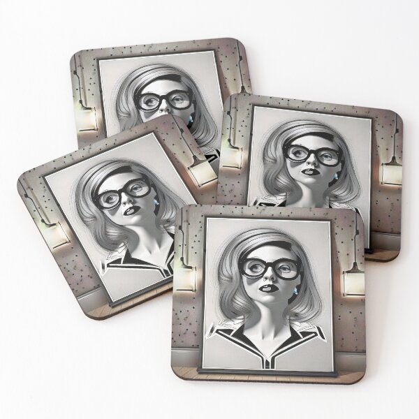 Item preview, Lady in Black and White Glasses designed and sold by kcreative22.