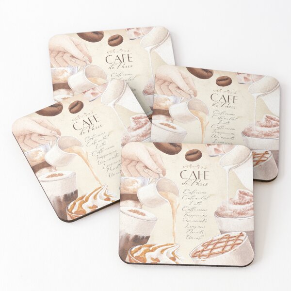 Item preview, French cafe coffee designed and sold by Justsweetdesign.