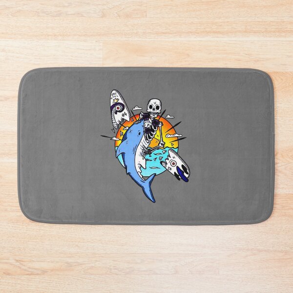 Item preview, Top Selling Shark Skeleton Surf Art  designed and sold by vitda lupi.