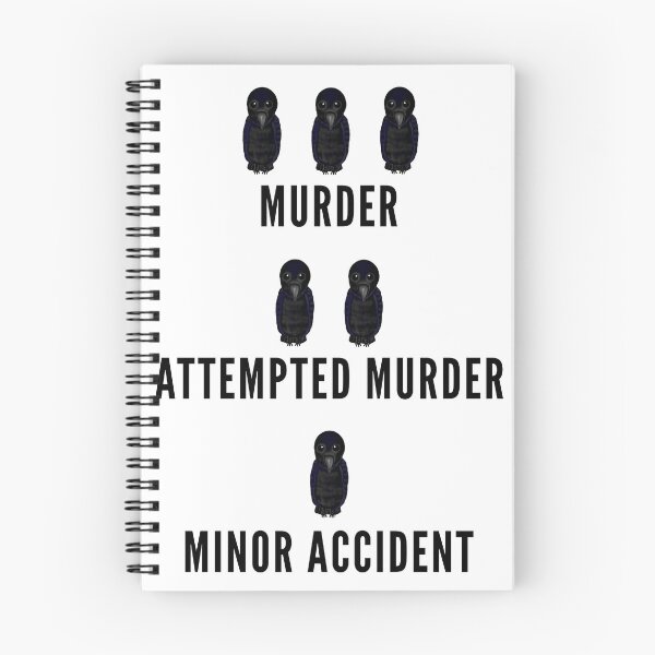 Item preview, Murder, Attempted Murder and Minor Accident - Astonished Cat Company designed and sold by AstonishedCatCo.