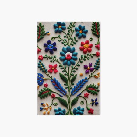 Traditional Portuguese Style Folk Embroidery Pattern Art Board