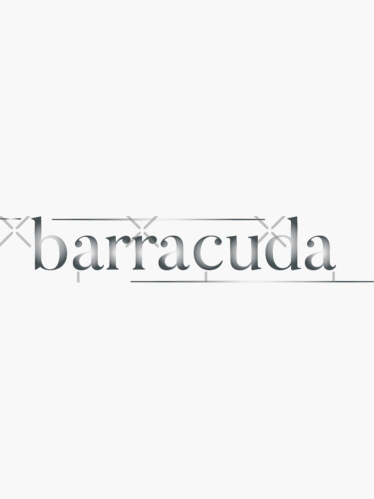 "Barracuda music quotes" Sticker for Sale by Silvergard Redbubble