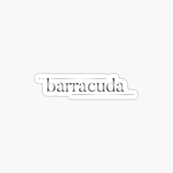 "Barracuda music quotes" Sticker for Sale by Silvergard Redbubble