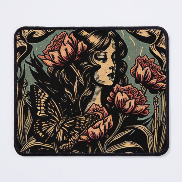 Item preview, Vintage illustration of girl designed and sold by tinkertailorart.