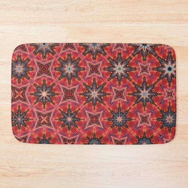 Item preview, Burgundy Turquoise and Pink Octagon Seamless Pattern Print designed and sold by protegra.