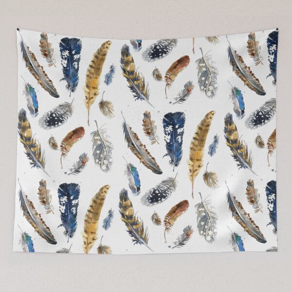 Item preview, British Game Birds Feathers Collection Watercolour Painting designed and sold by hlclarkillo.