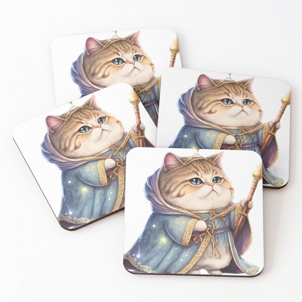 Item preview, cute cat king with jewels designed and sold by OHNS Corner.