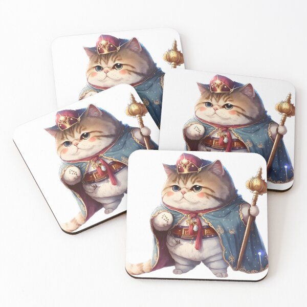 Item preview, cute cat king with jewels designed and sold by OHNS Corner.
