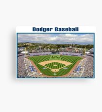Dodger Baseball Canvas Print