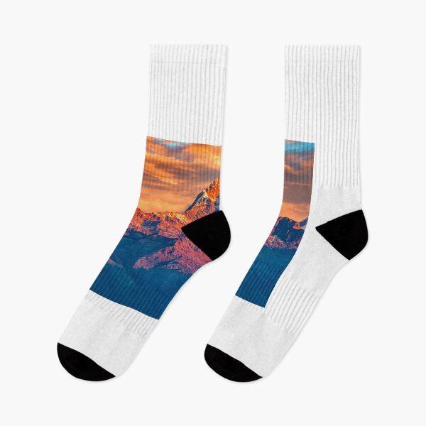 Item preview, Beautiful Cloudy Sunrise Mountain View With Snow Ridge From Himalaya designed and sold by JTS STORE.