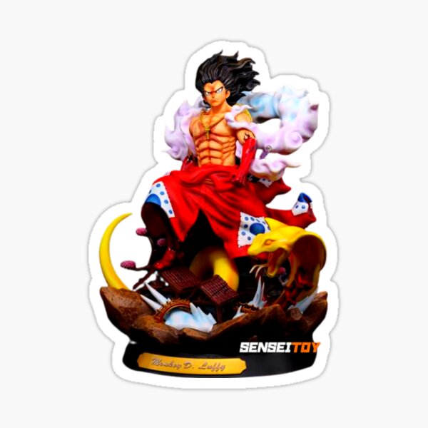 This is Luffy in gear 4 (Snakeman) Sticker for Sale by Gliphel