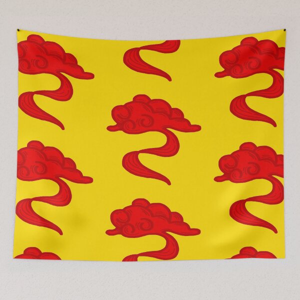 Item preview, Red Chinese Cloud in oil painting style  designed and sold by pamaripai.