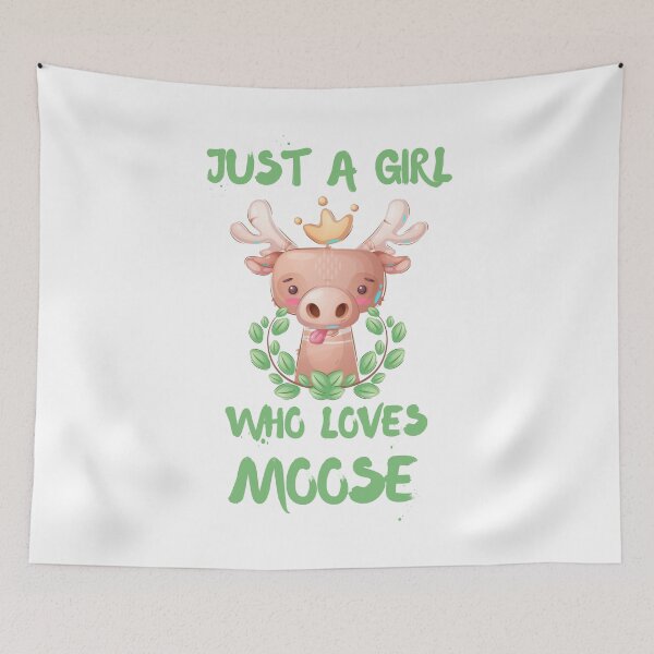 Item preview, Just A Girl Who Loves Moose designed and sold by DSC-Fashion.