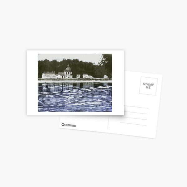 View across the Loire, Saumur Postcard