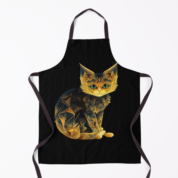 Item preview, Mystic Citrine Crystal Fractal Cat designed and sold by DESIGNERCATS.