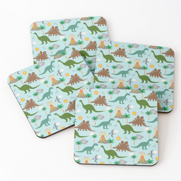 Item preview, Jurassic Period Dinosaurs Volcanos designed and sold by Pink Pineapple Works.