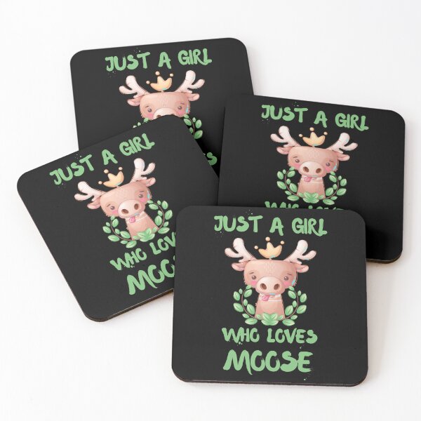 Item preview,  Just A Girl Who Loves Moose Black designed and sold by DSC-Fashion.
