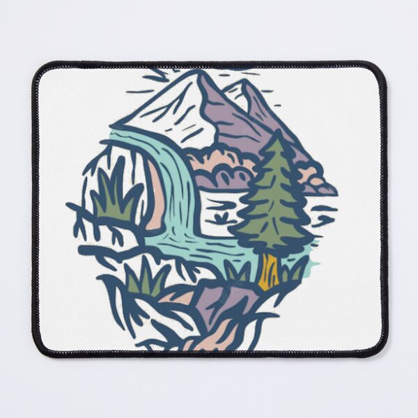 Item preview, Beauty nature sketch with river designed and sold by sbrstore.