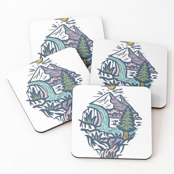 Item preview, Beauty nature sketch with river designed and sold by sbrstore.