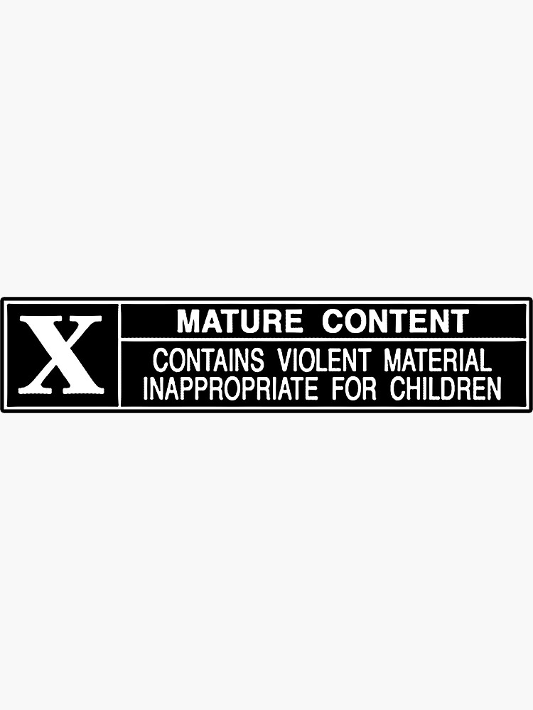 Rated X | Sticker