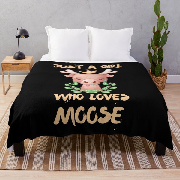 Item preview, Just A Girl Who Loves Moose Black designed and sold by DSC-Fashion.