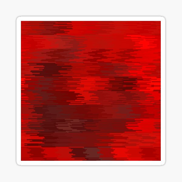 Burning Red Sticker
