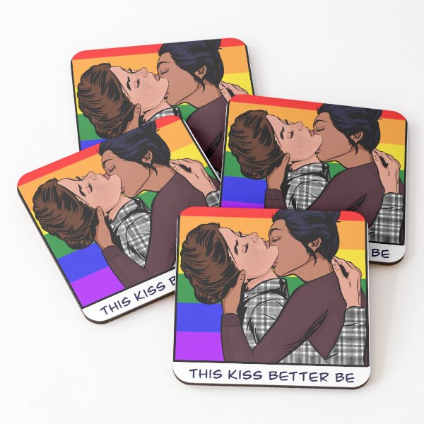 Item preview, Ellie and Dina - LGBTQ+ Flag - Polaroid designed and sold by gaslight-n.