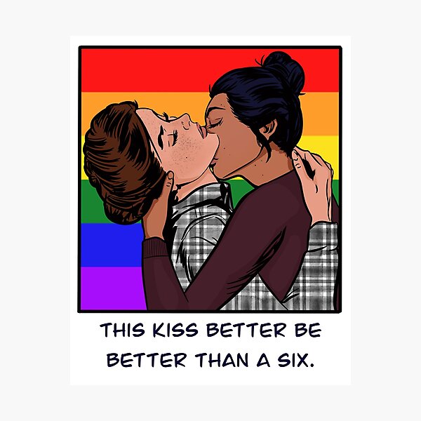 Item preview, Ellie and Dina - LGBTQ+ Flag - Polaroid designed and sold by gaslight-n.