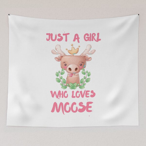 Item preview, Just A Girl Who Loves Moose designed and sold by DSC-Fashion.