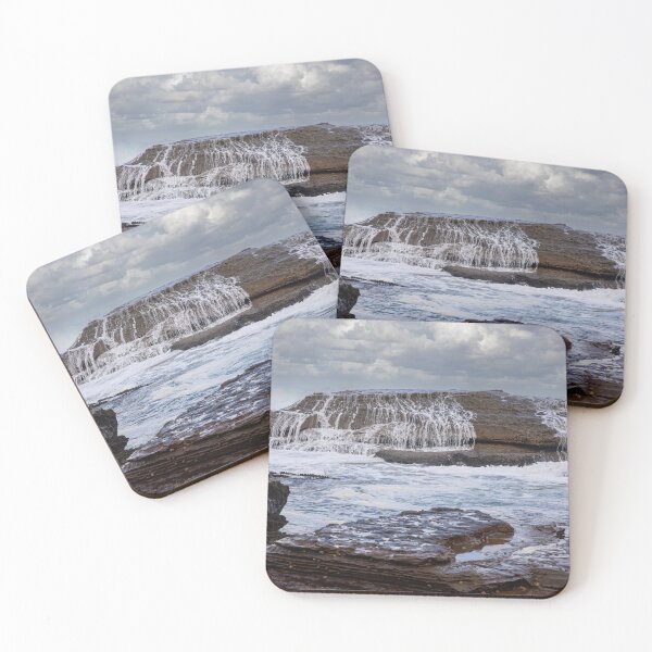 Item preview, Ocean Rolls Over Large Boulder designed and sold by Martin Berry Photography.