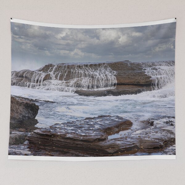 Item preview, Ocean Rolls Over Large Boulder designed and sold by Martin Berry Photography.