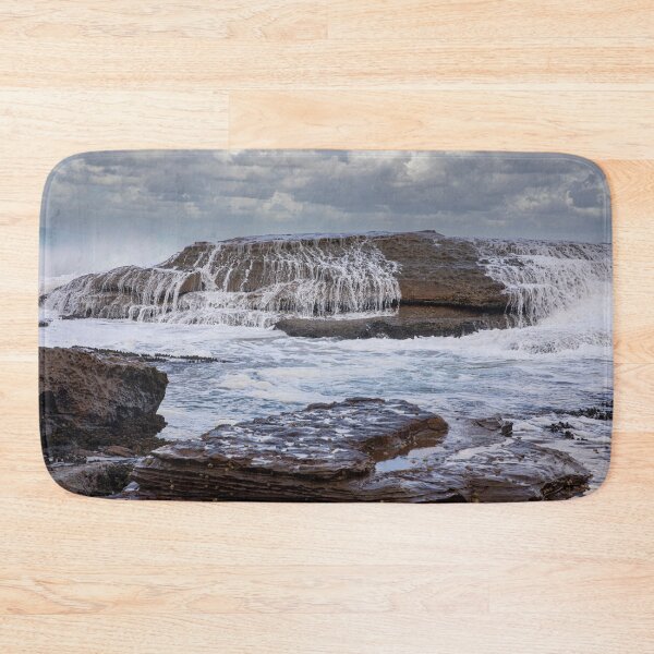 Item preview, Ocean Rolls Over Large Boulder designed and sold by Martin Berry Photography.