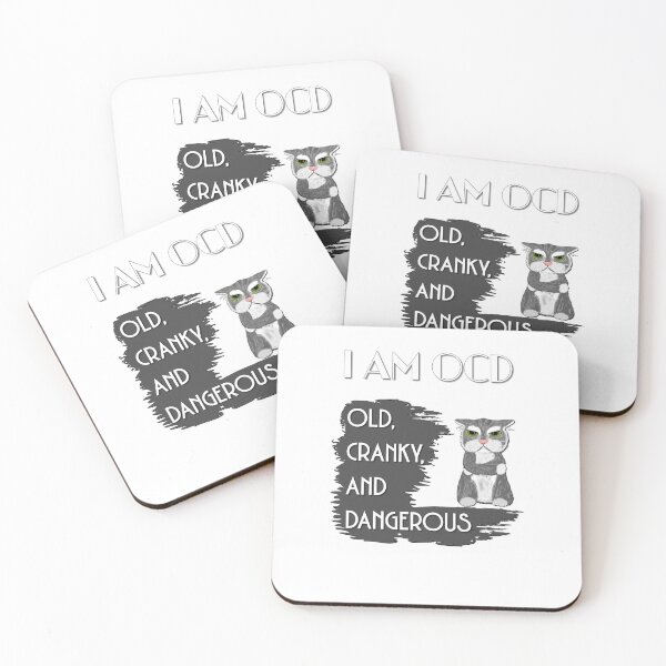 Item preview, I Am OCD: Old Cranky and Dangerous - Astonished Cat Company designed and sold by AstonishedCatCo.