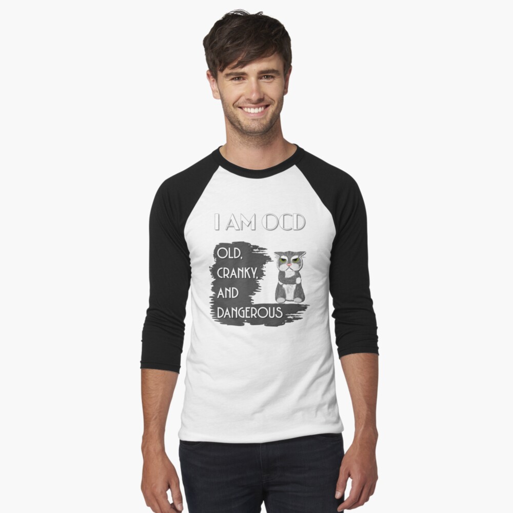 Item preview, Baseball ¾ Sleeve T-Shirt designed and sold by AstonishedCatCo.