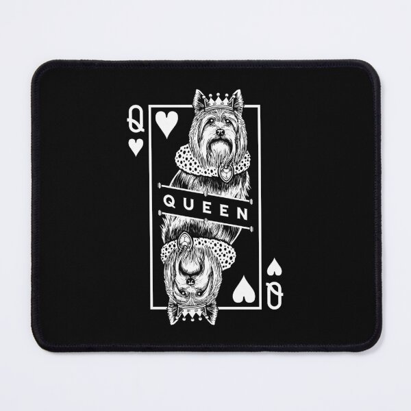 Item preview, Australian Silky Terrier Queen Of Hearts Funny Dog Pop Art designed and sold by GrandeDuc.